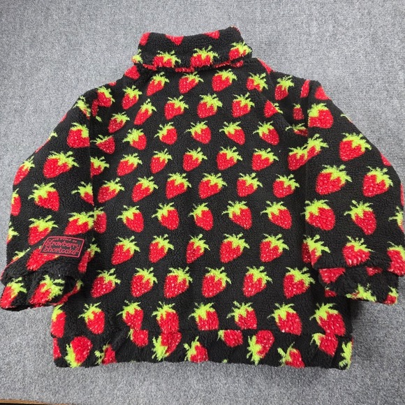 Dolls Kill x Strawberry Shortcake Jacket Teddy Coat Quilted Oversized M/L *RARE - Picture 7 of 12